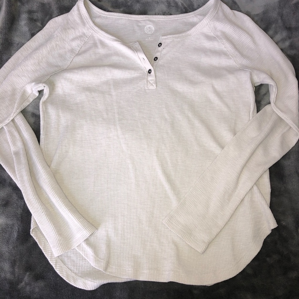 White Long Sleeve w/ Buttons
